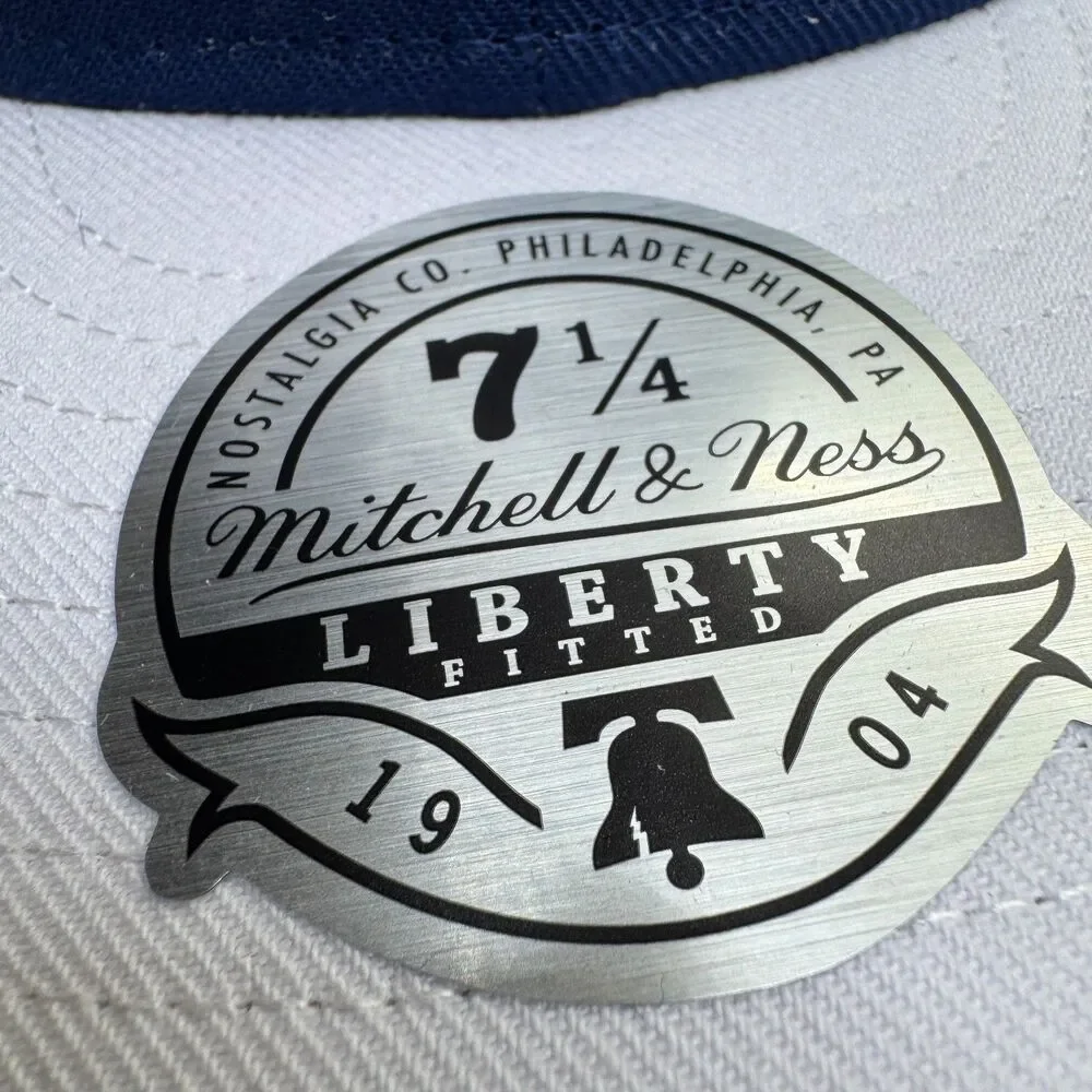 NEW Tampa Bay Lightning Mitchell Ness 2 Tone Liberty Fitted Cap Hat sz 7 1/4